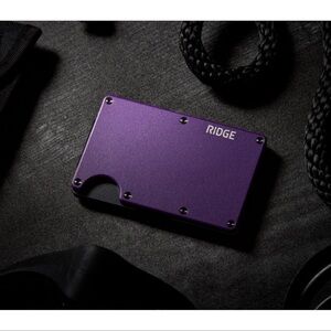 Ridge Purple Metal Wallet
